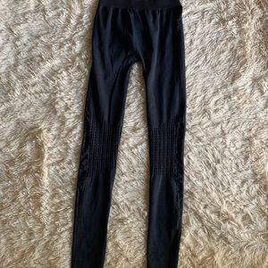 Dark grey/black moto leggings